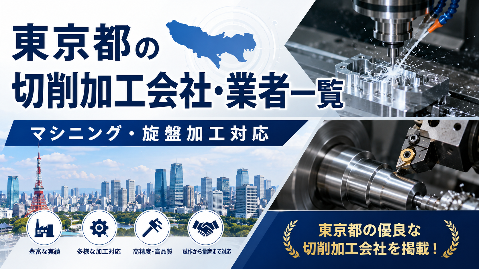 東京都の切削加工会社・業者一覧｜マシニング・旋盤加工対応